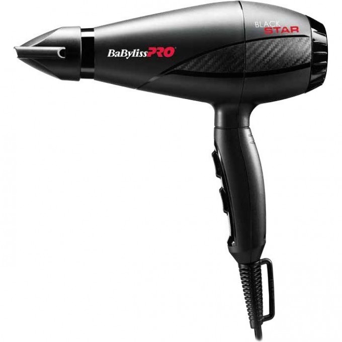 Фен BABYLISS PRO BLACK STAR BAB6200E Фен BABYLISS PRO BLACK STAR BAB6200E
